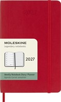 Agenda 2027 Moleskine 12M Planner Weekly 7dagen/1pagina pocket sc scarlet red