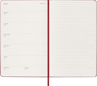 Agenda 2027 Moleskine 12M Planner Weekly 7dagen/1pagina large hc scarlet red-3