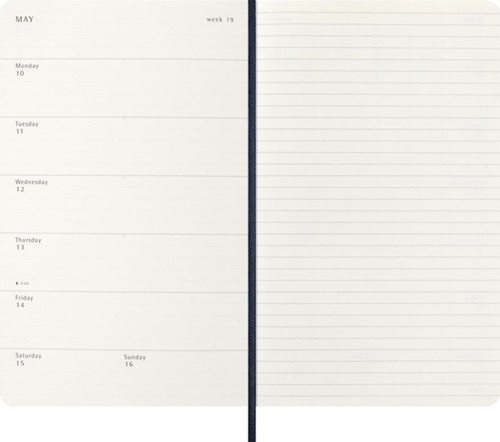 Agenda 2027 Moleskine 12M Planner Weekly 7dagen/1pagina large sc sapphire blue-3