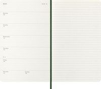Agenda 2027 Moleskine 12M Planner Weekly 7dagen/1pagina large sc myrtle green-3