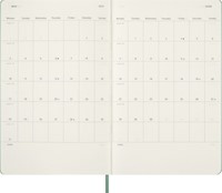 Agenda 2027 Moleskine 12M Planner Weekly 7dagen/1pagina large hc sage green-1