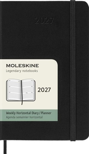 Agenda 2027 Moleskine 12M Planner Weekly 7dagen/2pagina's pocket hc black