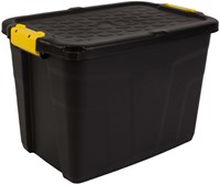 Opbergbox Bankers Box 60L met handgrepen robuust zwart