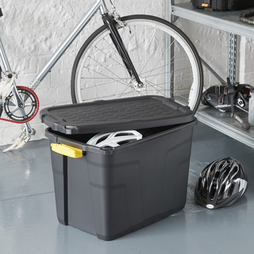 Opbergbox Bankers Box 60L met handgrepen robuust zwart-3