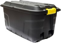 Opbergbox Bankers Box 75L met wielen robuust zwart