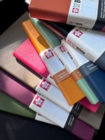 Notitieboek Sakura pocket 90x140mm lijn hard cover sintel-1