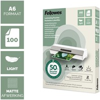 Lamineerhoes Fellowes A6 2x75micron recycled mat 100stuks-2