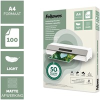 Lamineerhoes Fellowes A4 2x75micron recycled mat 100stuks-2