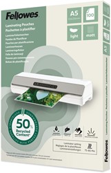 Lamineerhoes Fellowes A5 light 50% gerecycled mat 100stuks