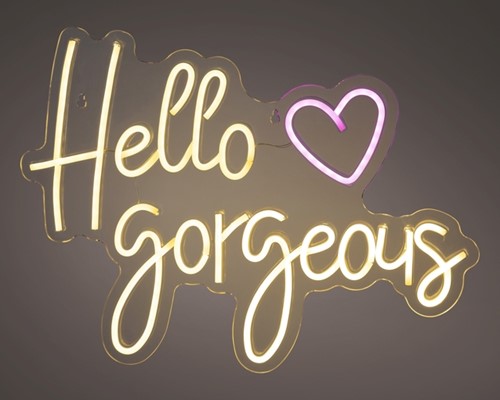 Ledbord Lumineo indoor USB neon Hello Gorgeous-3