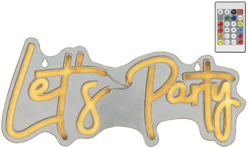 Ledbord Lumineo indoor USB neon Let's Party led Colour change effects-2