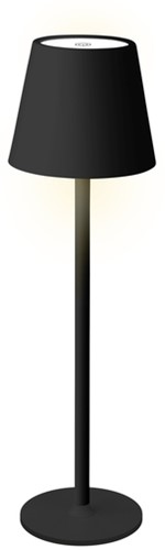 Tafellamp Lumineo led oplaadbaar steady buiten zwart