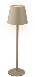 Tafellamp Lumineo led oplaadbaar steady binnen bruin
