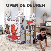 Kartonnen Kasteel XL Bankers Box Play inkleurbaar-3