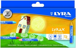 Waskrijt LYRA Lyrax Wax Giants set à 12 kleuren