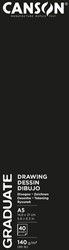 Schetsboek Canson Graduate 20vel 140gr A5 wit