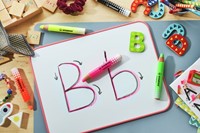 Whiteboardpotlood STABILO MARKdry etui à 4 neon kleuren-3