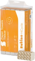 Handdoek Satino PT3 HiCycle v-vouw 2-laags 240x230mm 20x200 vel wit 278720