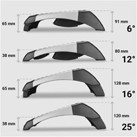 Voetensteun Desq 4 posities zwart-3