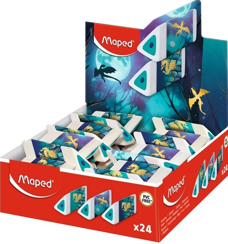 Gum Maped Dragon display à 24 kleuren assorti
