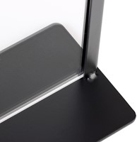 Kaarthouder Europel metaal met acryl bord A4 zwart-4