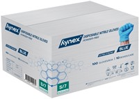 Handschoen Hynex nitril extra sterk S blauw 5gr 100 stuks-3