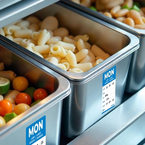 Etiket Avery HACCP maandag-blauw 40x56mm 500st-3