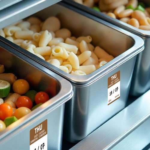 Etiket Avery HACCP donderdag-bruin 25x25mm 1000st-3