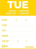 Etiket Avery HACCP dinsdag-geel 40x56mm 500st-2