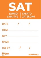 Etiket Avery HACCP zaterdag-oranje 40x56mm 500 stuks-2