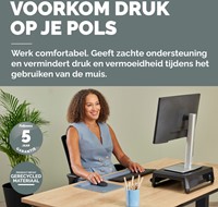 Muismat met polssteun Fellowes Breyta XL blauw-1