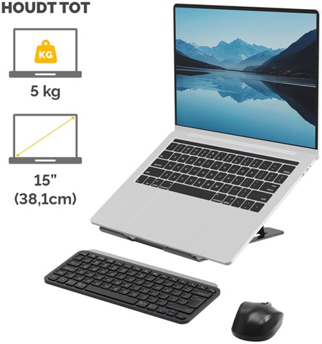 Laptopstandaard Fellowes Alumia zwart-2