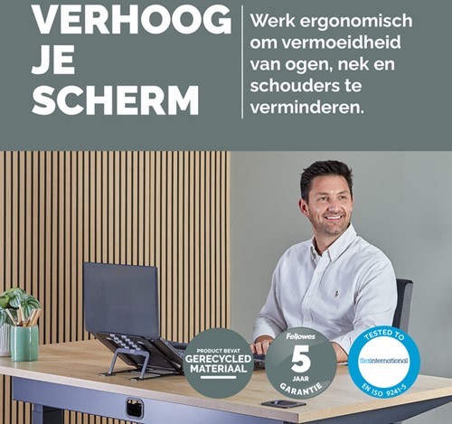 Laptopstandaard Fellowes Alumia zwart-3