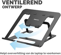 Laptopstandaard Fellowes Alumia zwart-4