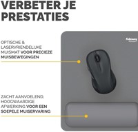 Muismat met polssteun Fellowes Breyta grijs-3