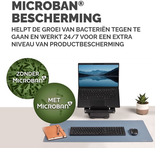 Bureau-onderlegger Fellowes Breyta blauw-3