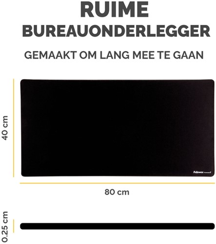 Bureau-onderlegger Fellowes Breyta zwart-2