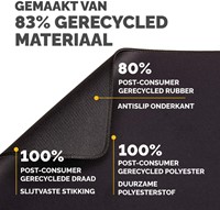 Muismat Fellowes Breyta XL zwart-2