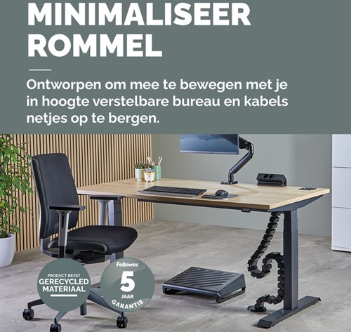 Kabelslang Fellowes zwart-2