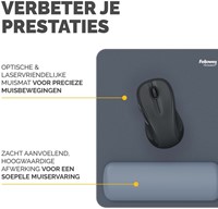 Muismat met polssteun Fellowes Breyta blauw-3