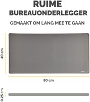 Bureau-onderlegger Fellowes Breyta grijs-2