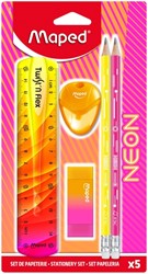 Tekenset Maped Neon set à 5 delen assorti