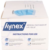 Mondmasker Hynex IIR 3-laags blauw 50 stuks-3