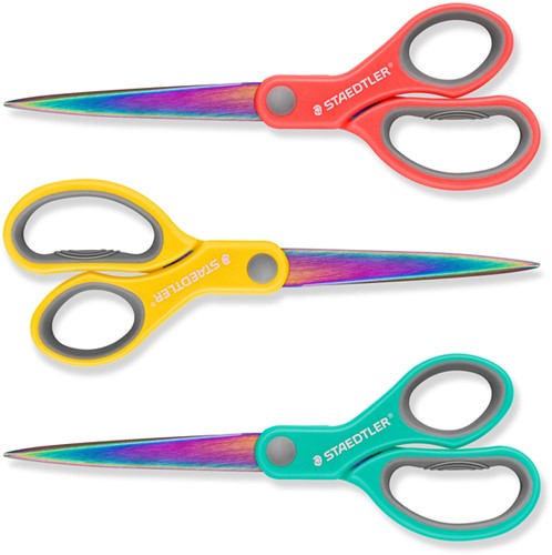 Schaar Staedtler Norix 21cm 3 kleuren assorti-2
