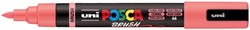 Paintmarker Uni POSCA PC-5BR brushpunt medium koraal