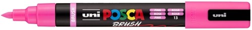 Paintmarker Uni POSCA PC-5BR brushpunt medium roze