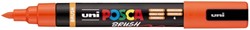 Paintmarker Uni POSCA PC-5BR brushpunt medium oranje