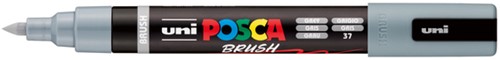 Paintmarker Uni POSCA PC-5BR brushpunt medium grijs