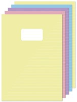 Schrift Kangaro A4 lijn 80 pagina's 60gr pastel assorti pak à 5 stuks