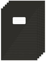 Schrift Kangaro A4 lijn 80 pagina's 60gr zwart pak à 5 stuks-2